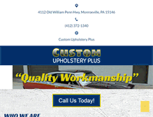 Tablet Screenshot of customupholsteryplus.com